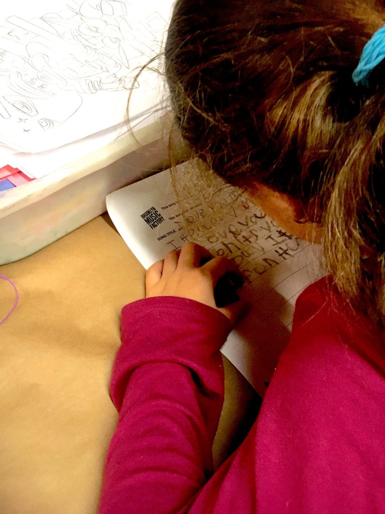 kids songwriting